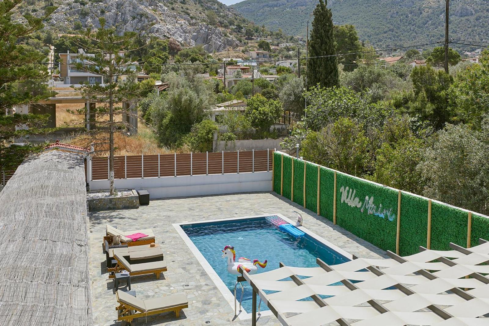 Villa Mairi - 2 Private Pools & Game Room Near Athens Salamís Eksteriør bilde