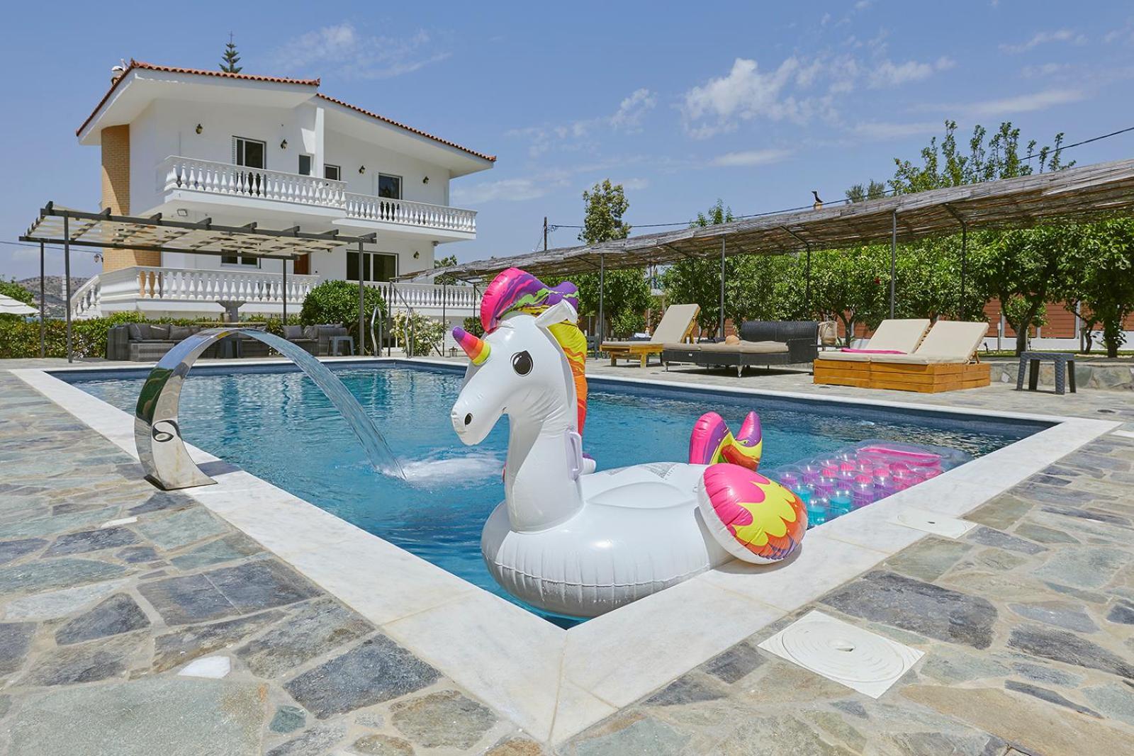 Villa Mairi - 2 Private Pools & Game Room Near Athens Salamís Eksteriør bilde